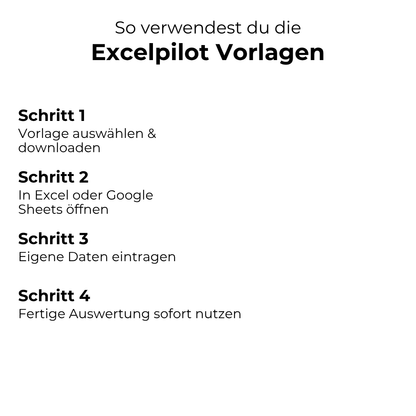 Excelpilot – Nie wieder bei Null anfangen