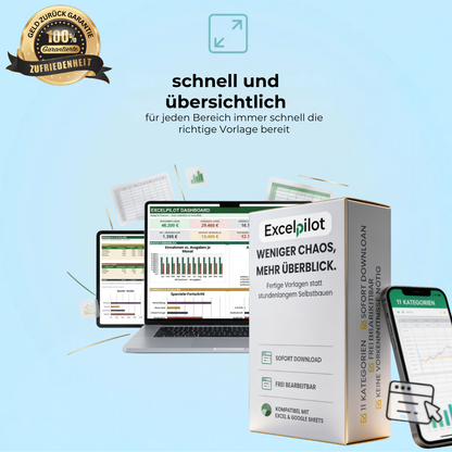 Excelpilot – Nie wieder bei Null anfangen